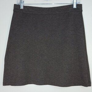 SOFIE MAX PULL ON KNIT MIDI LENGTH SKIRT, CHARCOL, SIZE SMALL